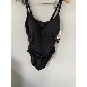 Brand New La Blanca Plus Size Island Goddess Lingerie Mio One-Piece Black 16W